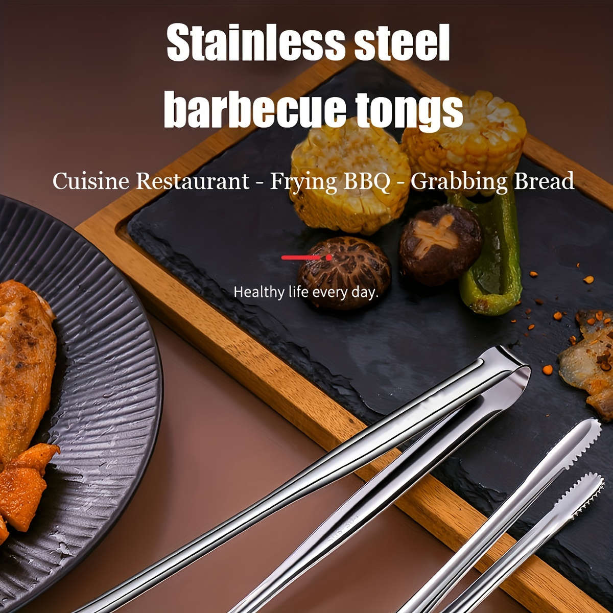 Stainless Steel Multi-Purpose Grill Tongs