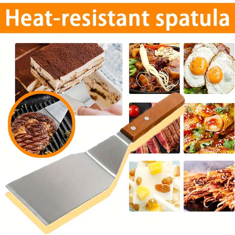 1pc Heat-Resistant Stainless Steel Spatula Set