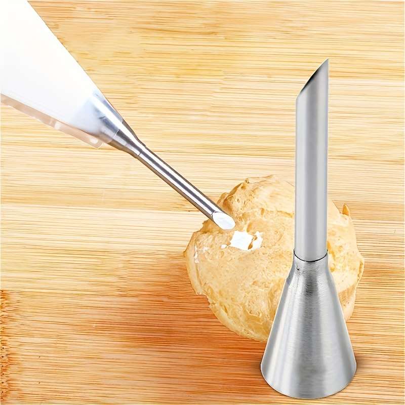 2 Pcs Stainless Steel Pastry Bags