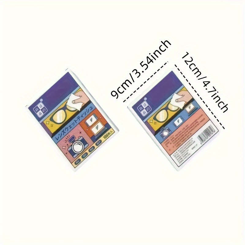 100-Pack Pre-Moistened Lens Cleaning Wipes