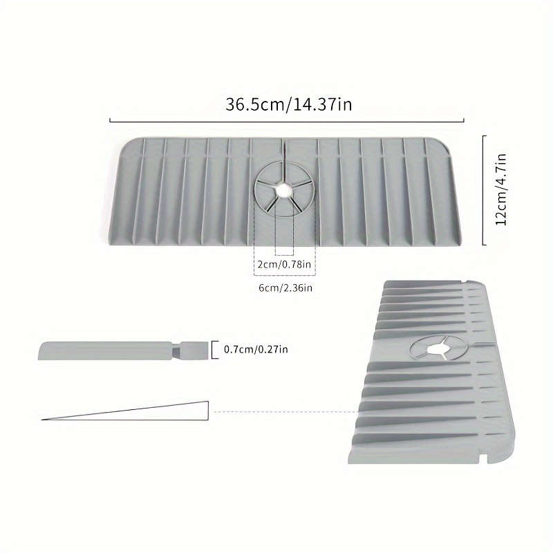 1pc Silicone Faucet Splash Guard -