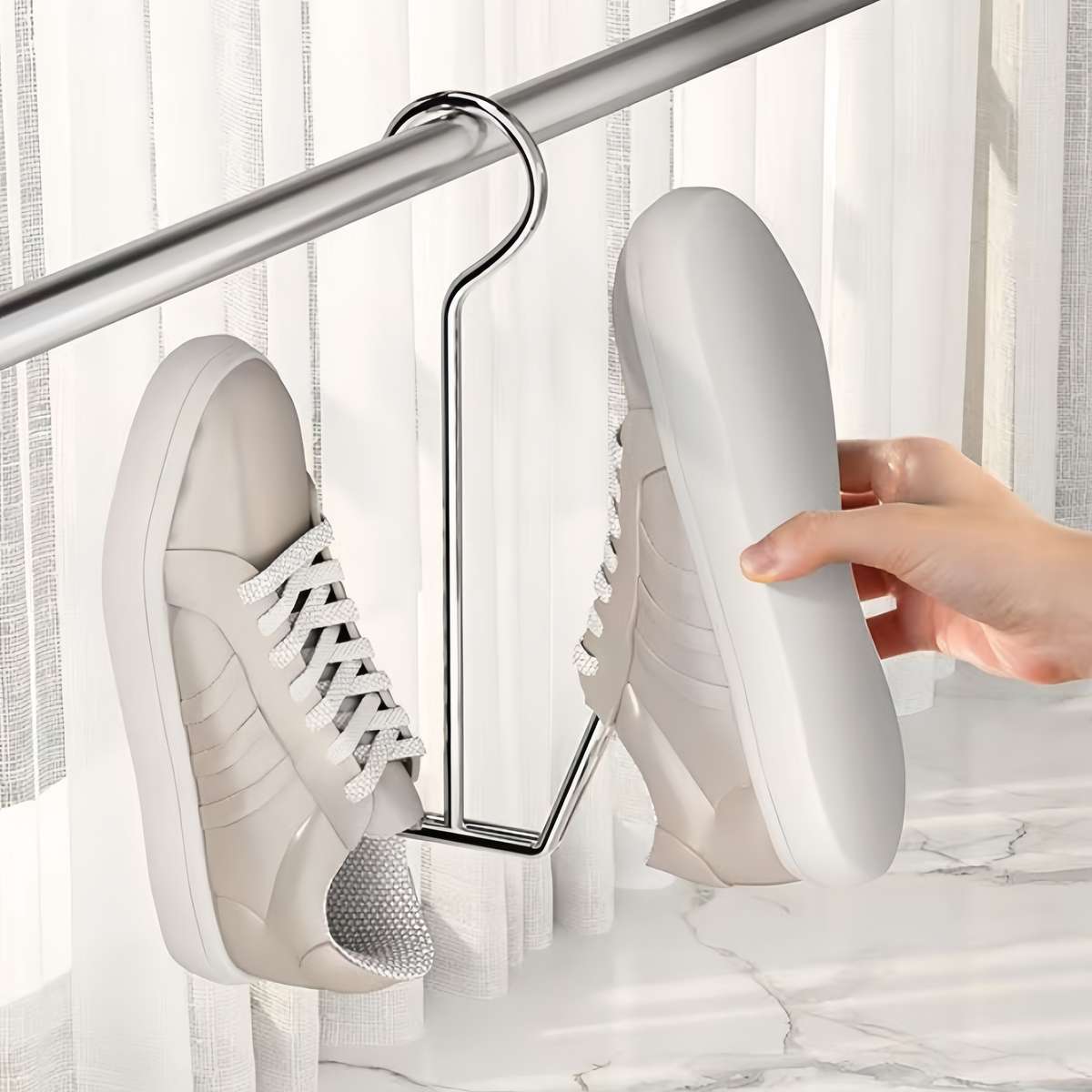 5pcs Stainless Steel Shoe Rack Drying Rack