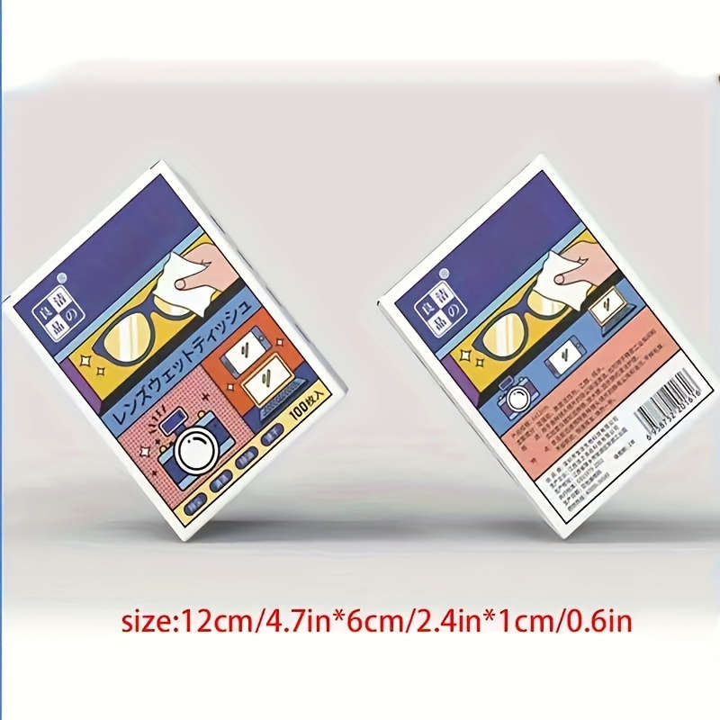 100-Pack Pre-Moistened Lens Cleaning Wipes