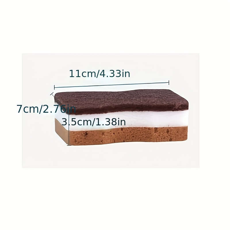 5pcs Multi-Layered Algae Cleaning Sponges