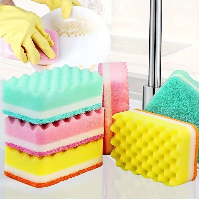 5pcs Colorful Magic Sponge Dish Towels