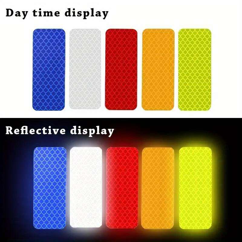 10pcs Car Bumper Reflective Safety Strip Stickers