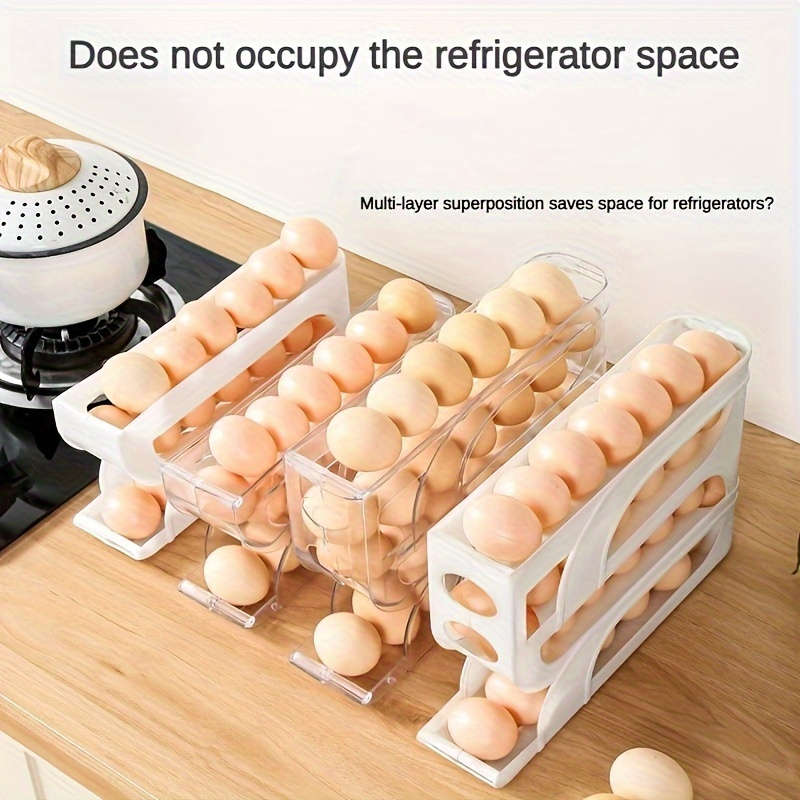 Innovative 3-Tier Egg Storage Rack For Refrigerator