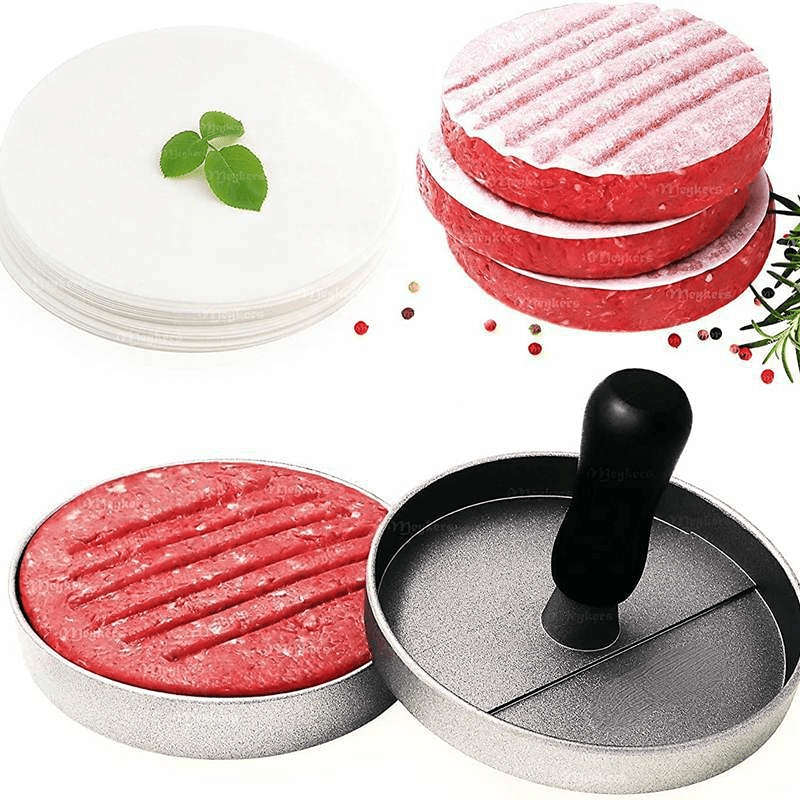 100pcs Hamburger Patty Wax Paper Sheets