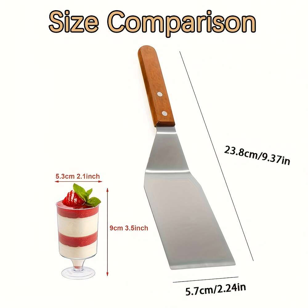 1pc Heat-Resistant Stainless Steel Spatula Set