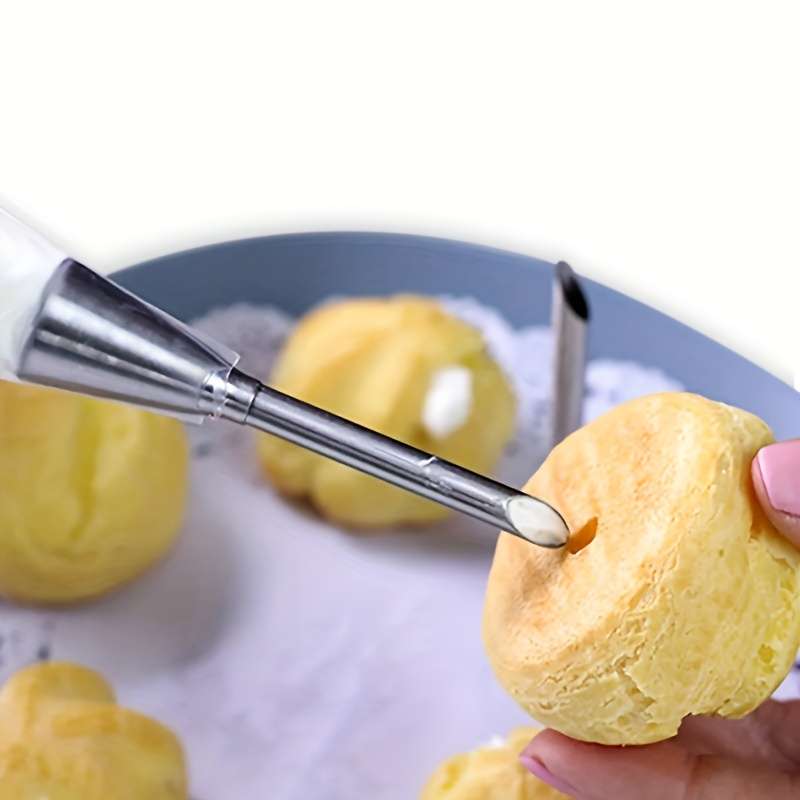 2 Pcs Stainless Steel Pastry Bags