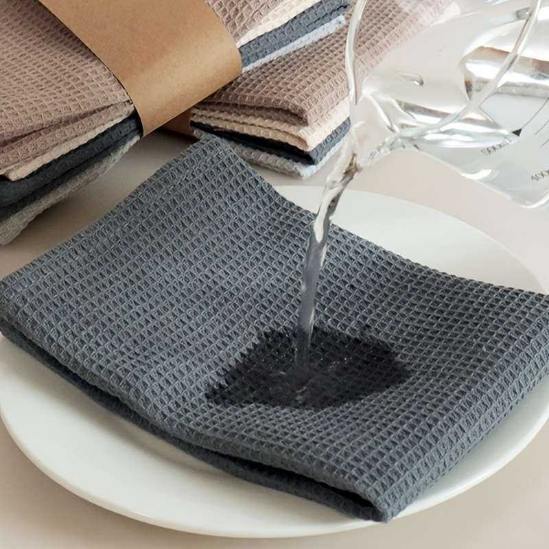 Modern Waffle Weave Kitchen Towels