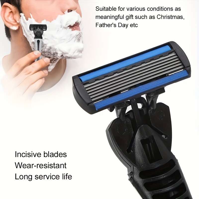 Men's Manual Razor6-layer Blades Razor