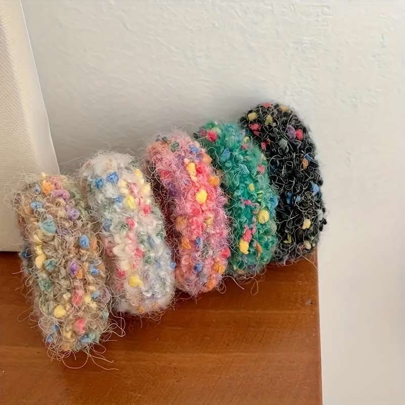 Cute Flannelette Hair Ties Set