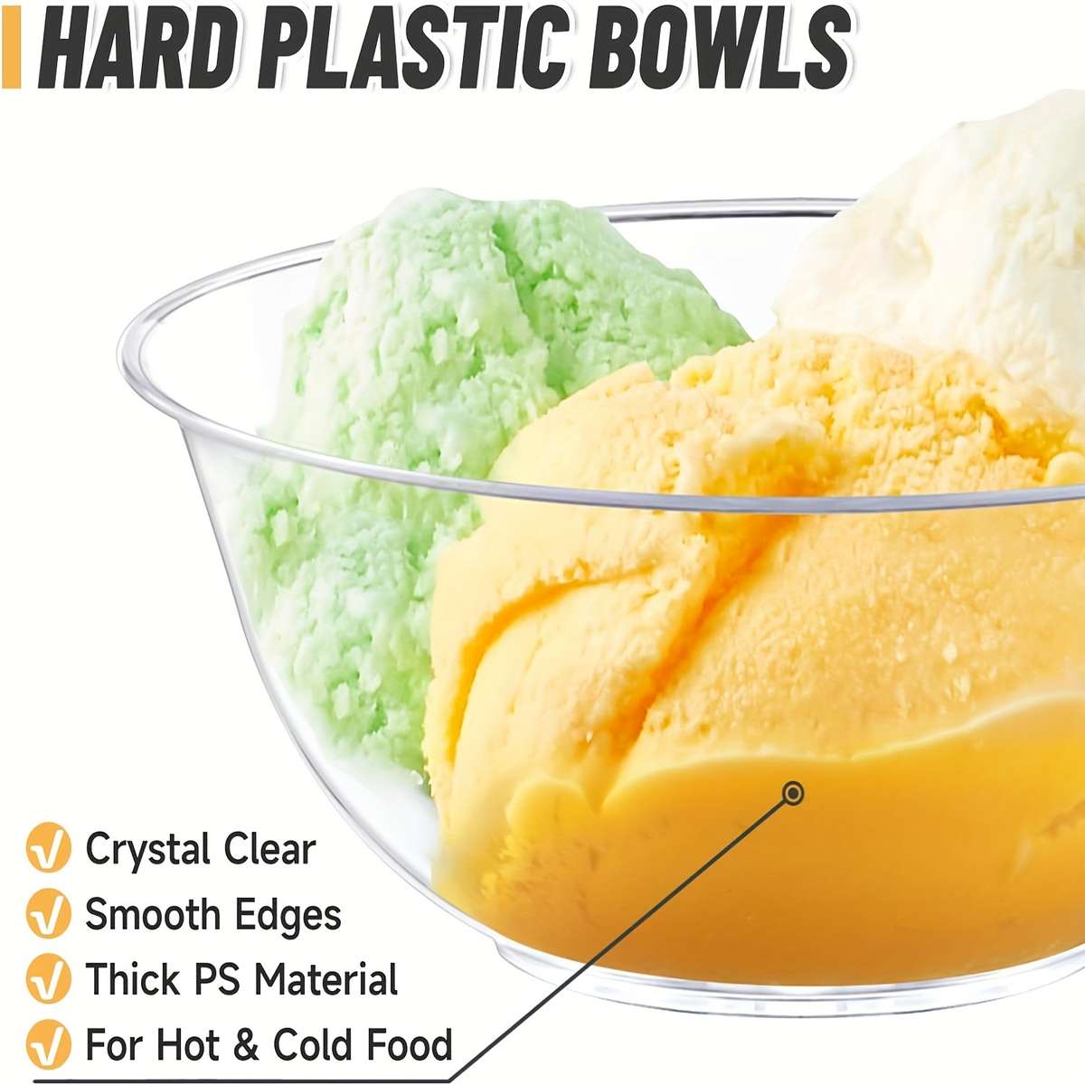 10pcs Small Plastic Bowls