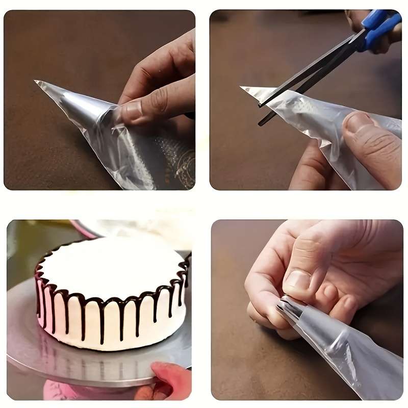 Embossing Bags 100pcs For Cake Decoration