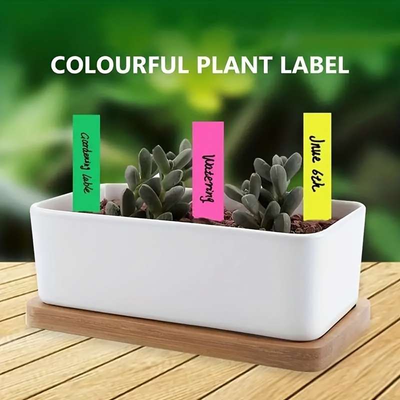 White Plastic Waterproof Plant Labels
