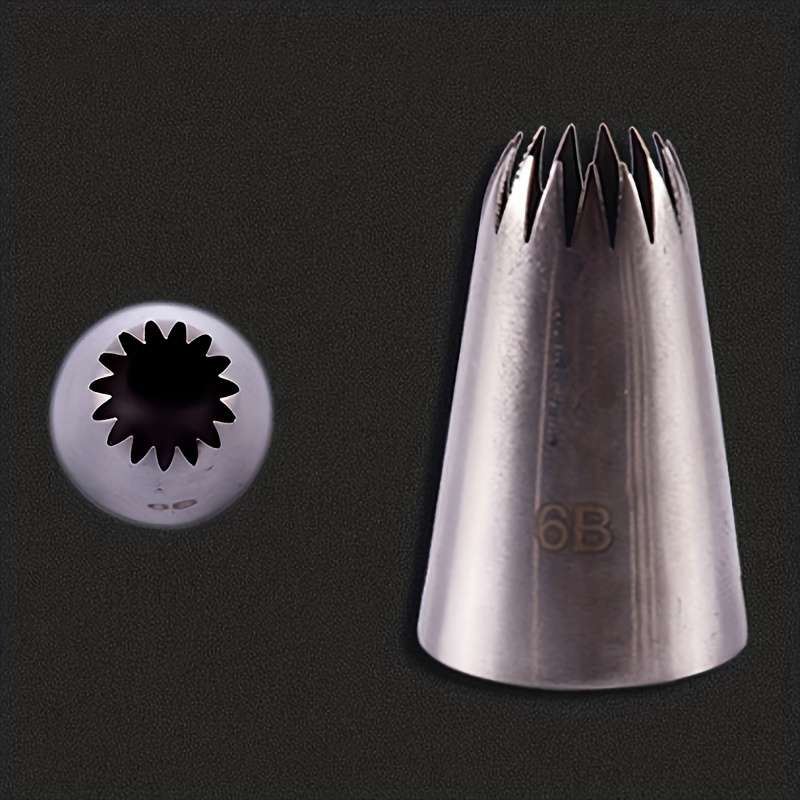 1pc Premium Stainless Steel 6B Piping Tips