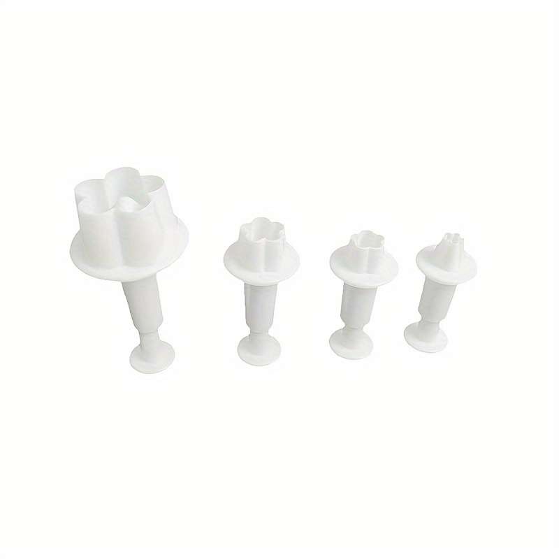 4pcs Flower Petal Spring Press Mold Set