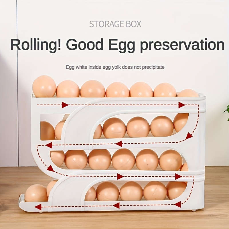 Innovative 3-Tier Egg Storage Rack For Refrigerator