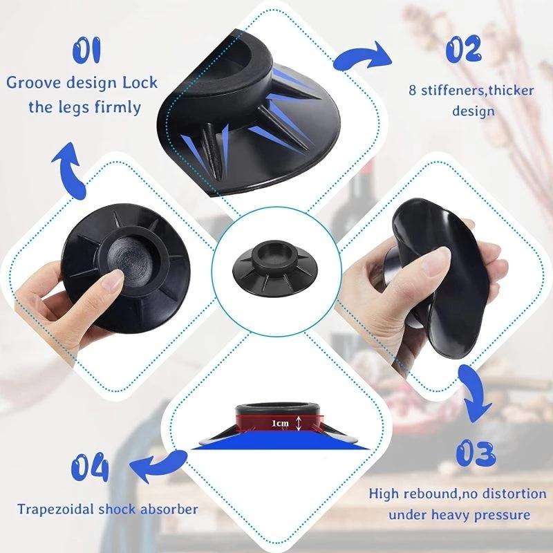 4pcs Anti-Vibration Washing Machine Pad