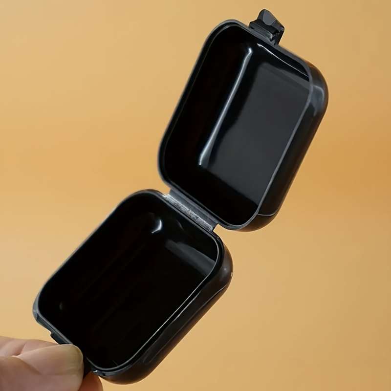 Small Black Storage Box  1Plastic Portable Storage Box