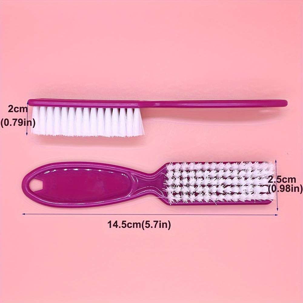 washable colored soft brush nail brush