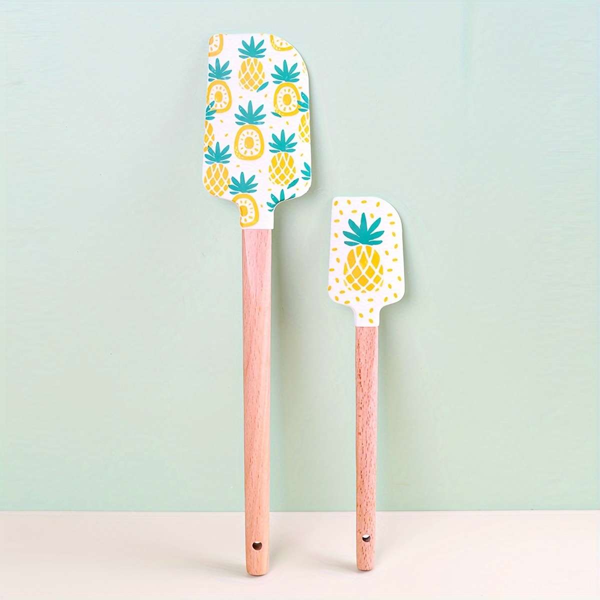 Summer Fruit Pattern Silicone Spatula Set