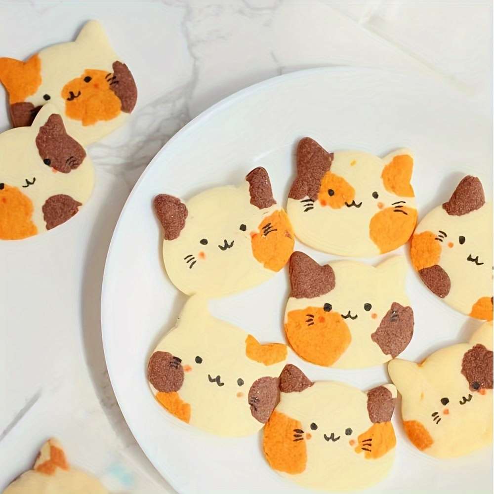 Adorable Cat-Themed Stainless Steel Cookie Cutters