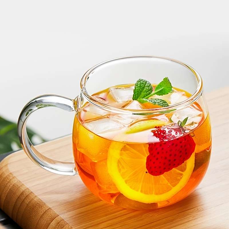 1pcGlass Tea Cup With Infuser And Lid