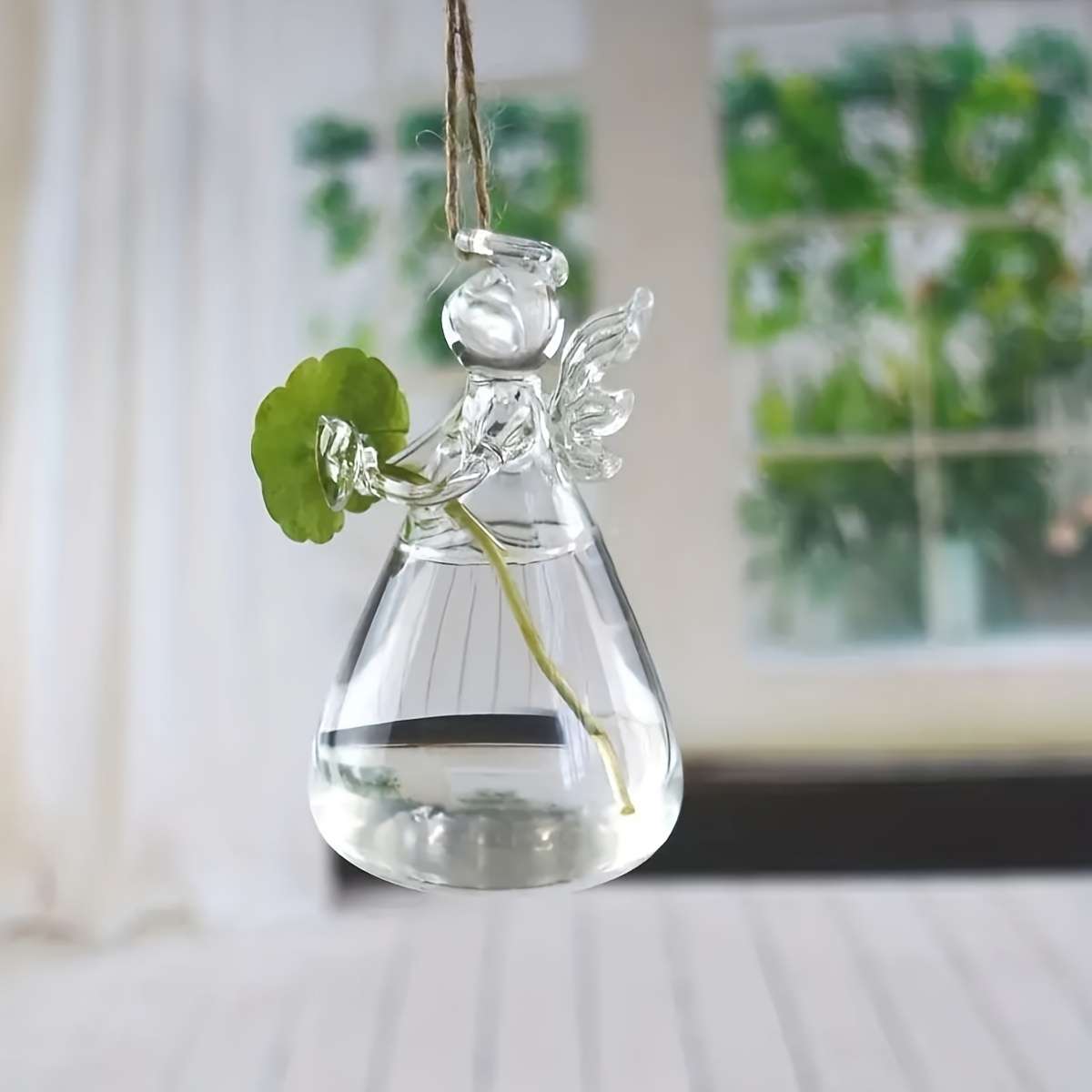 Elegant Glass Angel Vase