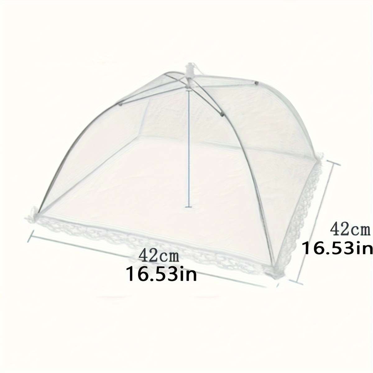 1pc White Mesh Food Cover Tent
