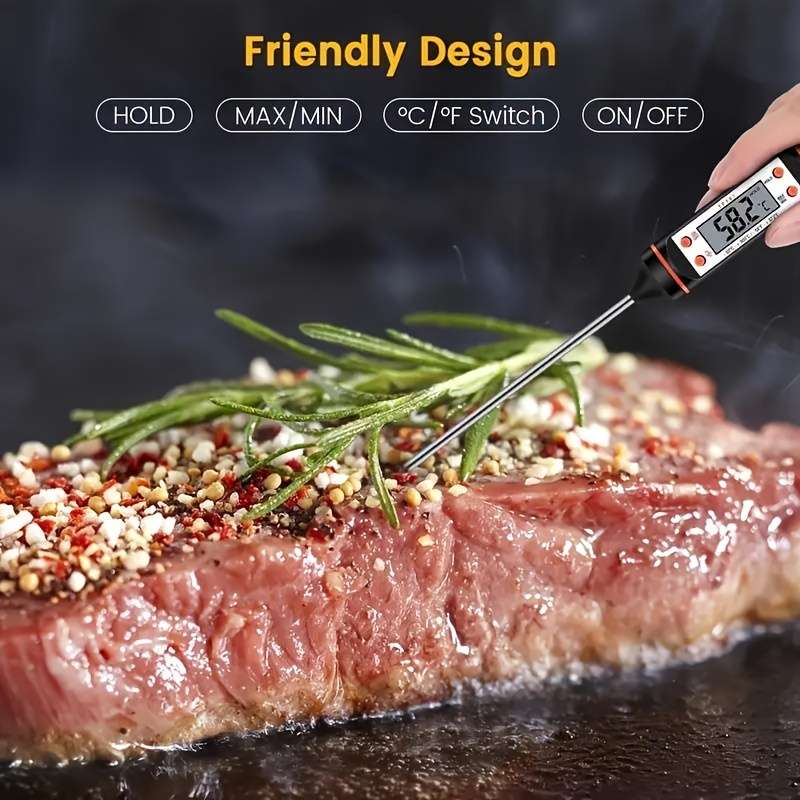 1pc Instant Read Digital Thermometer for BBQ