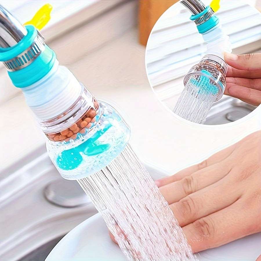 1pc Rotary Faucet Water Filter Extender with Water Purifier