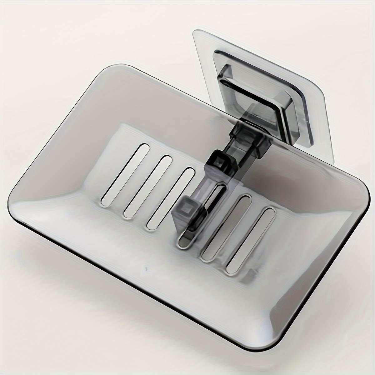 Easy-Install Transparent Soap Dish