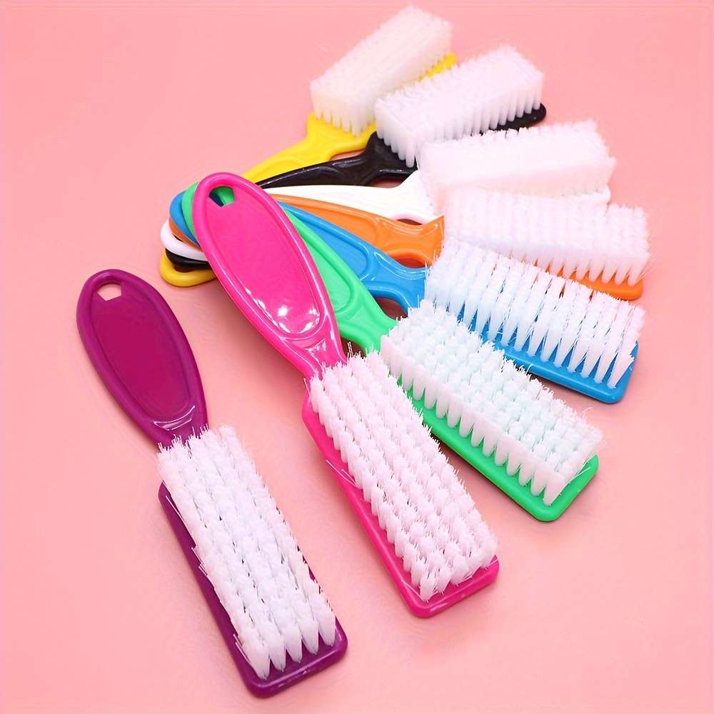 washable colored soft brush nail brush