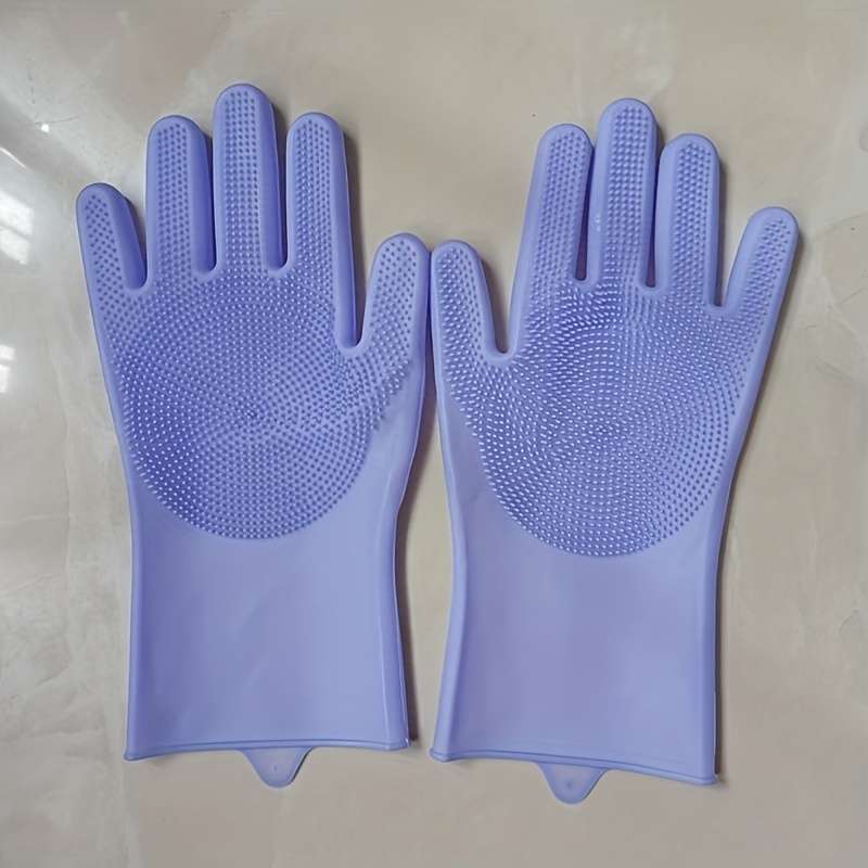 1 Pair Kitchen Dishwashing Gloves