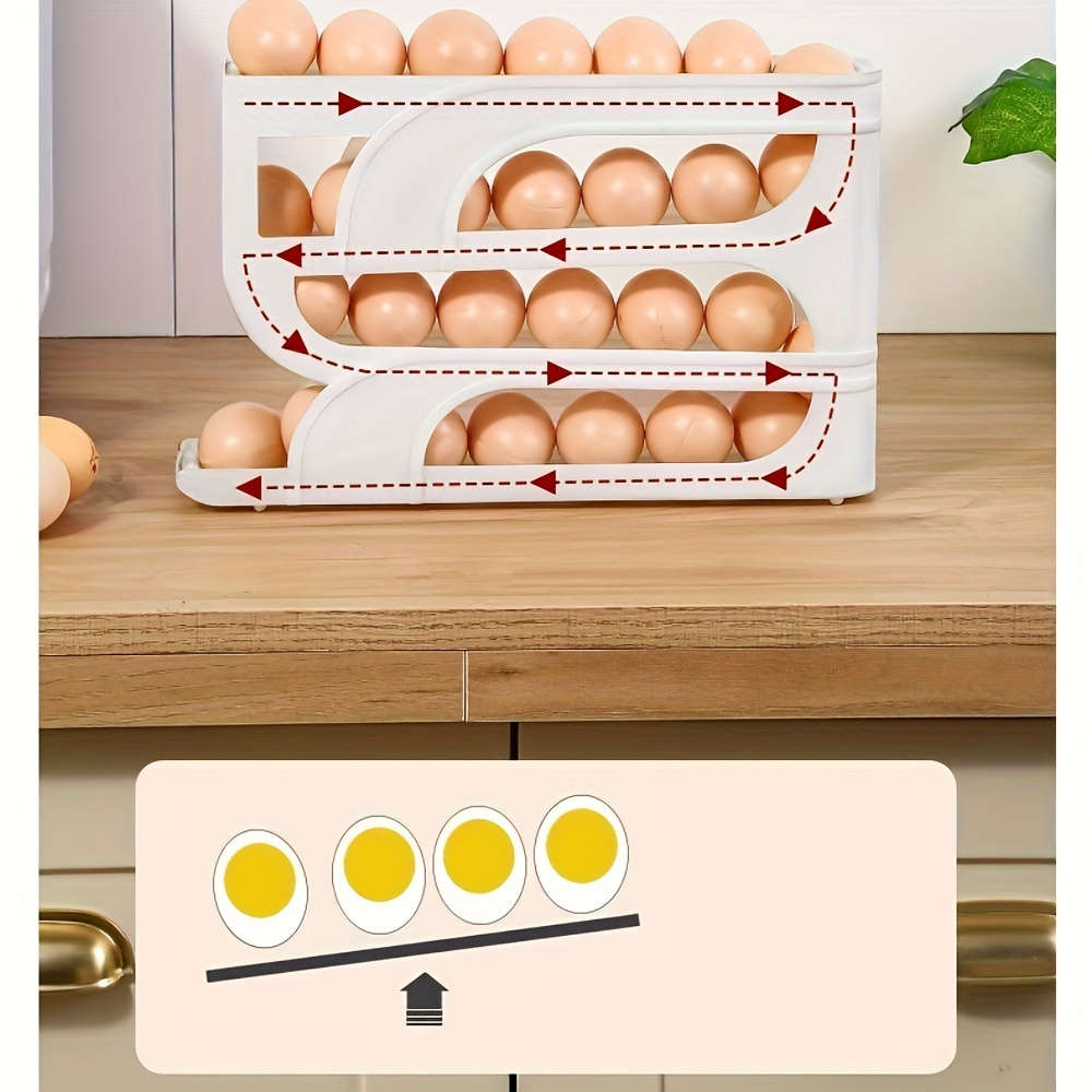 Innovative 3-Tier Egg Storage Rack For Refrigerator
