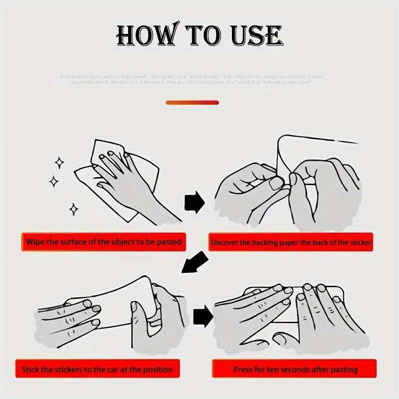 10pcs Car Bumper Reflective Safety Strip Stickers