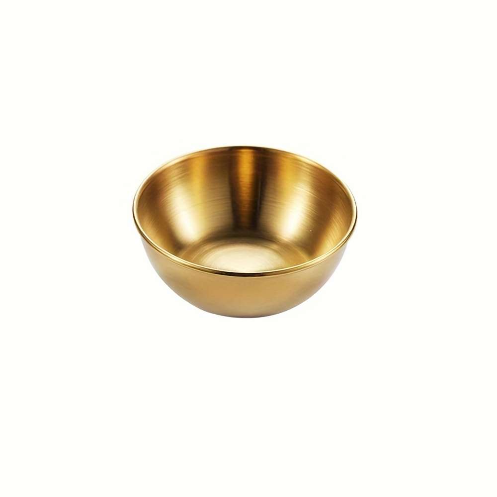 8cm Polished Stainless Steel Round Sauce Bowl
