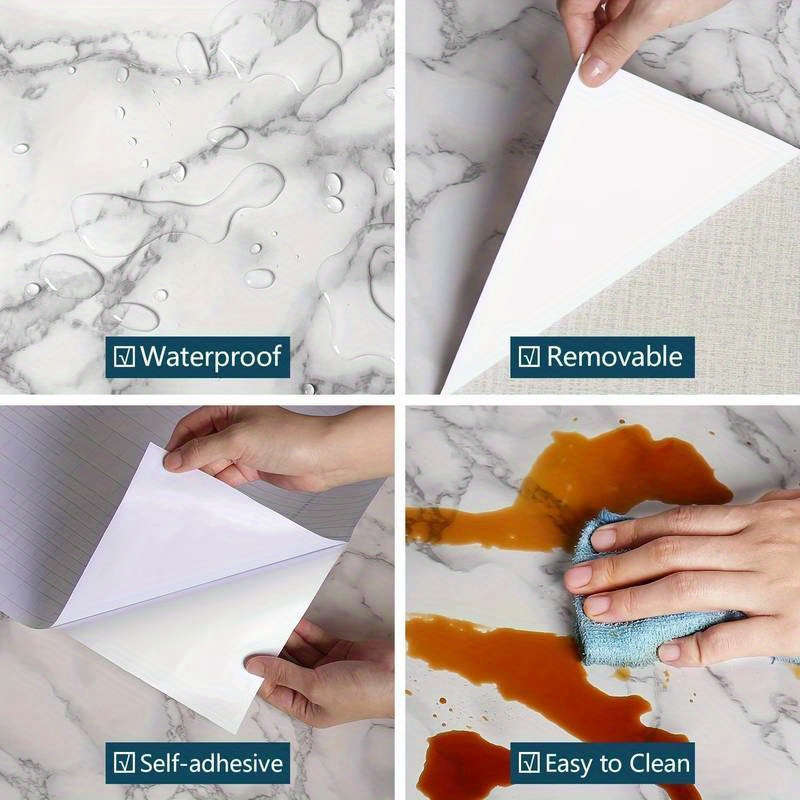 1pc Self-Adhesive Marble Wallpaper