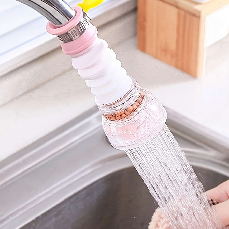 1pc Rotary Faucet Water Filter Extender with Water Purifier