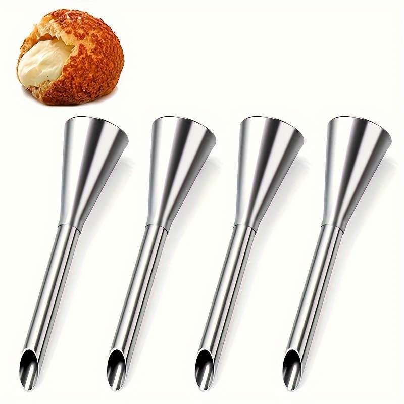2 Pcs Stainless Steel Pastry Bags