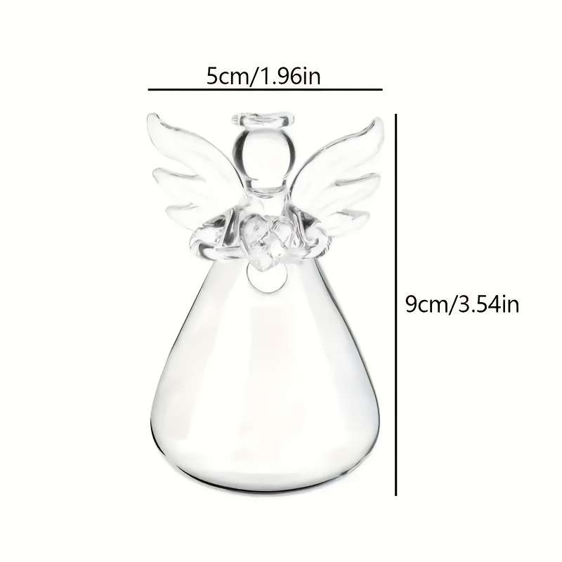 Elegant Glass Angel Vase