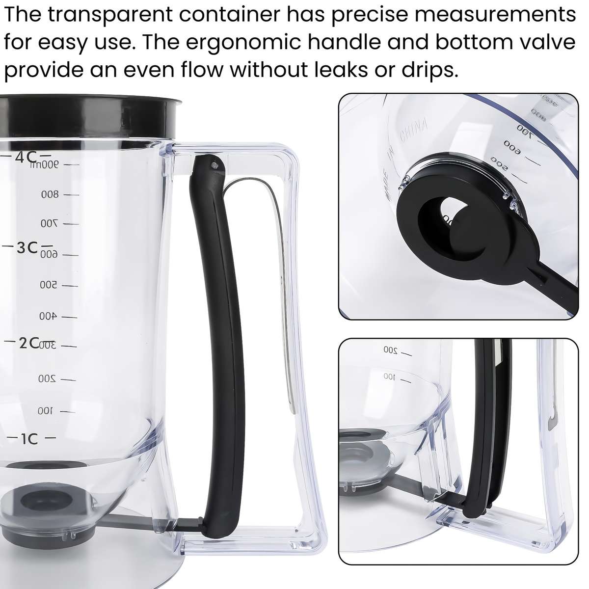 1pc  Non-Stick Plastic Cupcake Batter Dispense