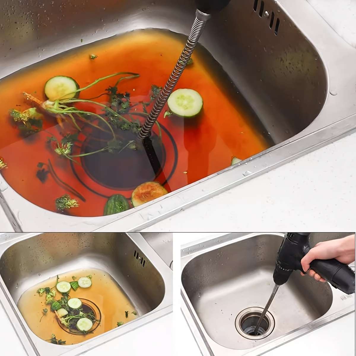 1 Piece Stainless Steel Sink Strainer with Handle