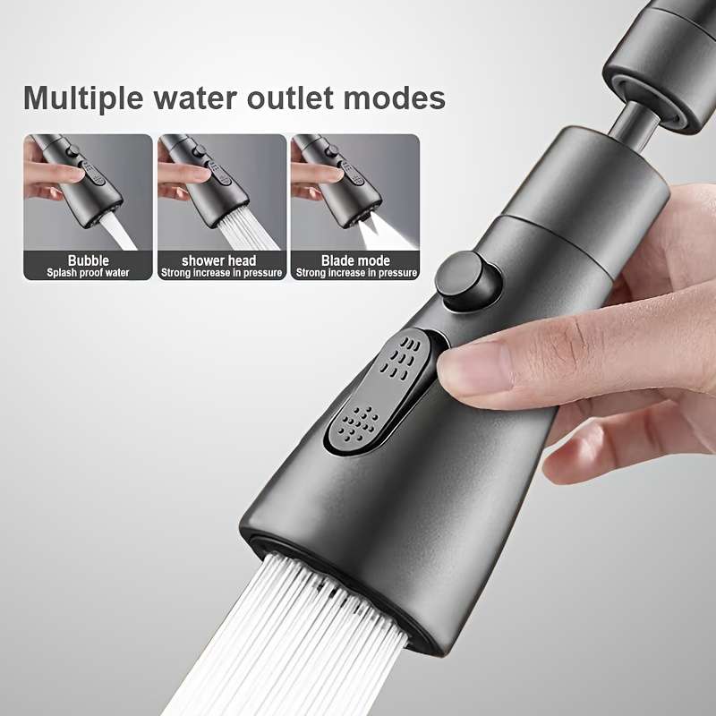 1 Set Upgraded 360 Degree Rotation Universal Kitchen Faucet Head