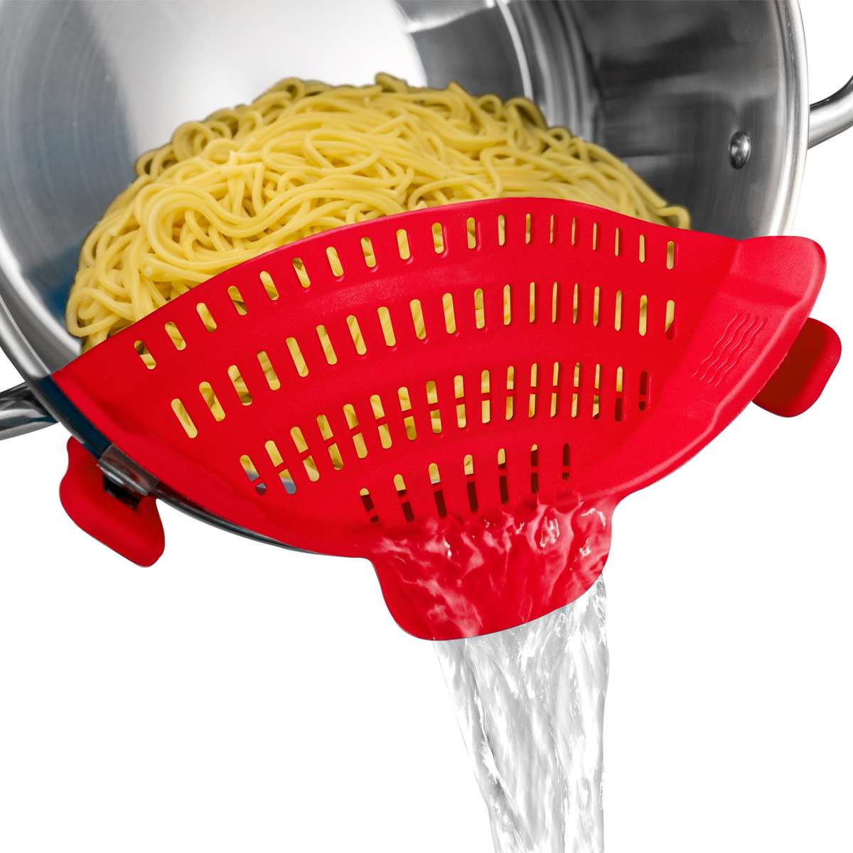 1pc  Adjustable Silicone Clip-On Pot Strainer