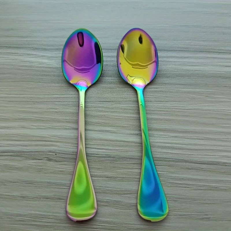 Stainless Steel Mini Spoon Creative Dessert Stirring Coffee Spoon Kitchen Seasoning Spoon