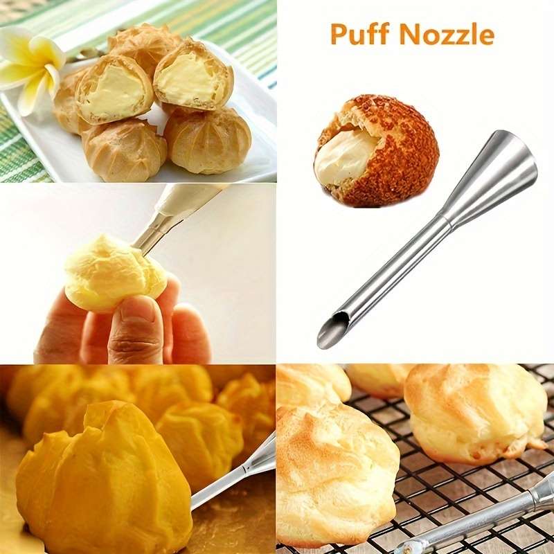 2 Pcs Stainless Steel Pastry Bags