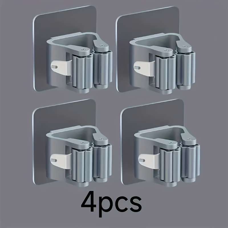 4pcs ABS Mop  Broom Holder